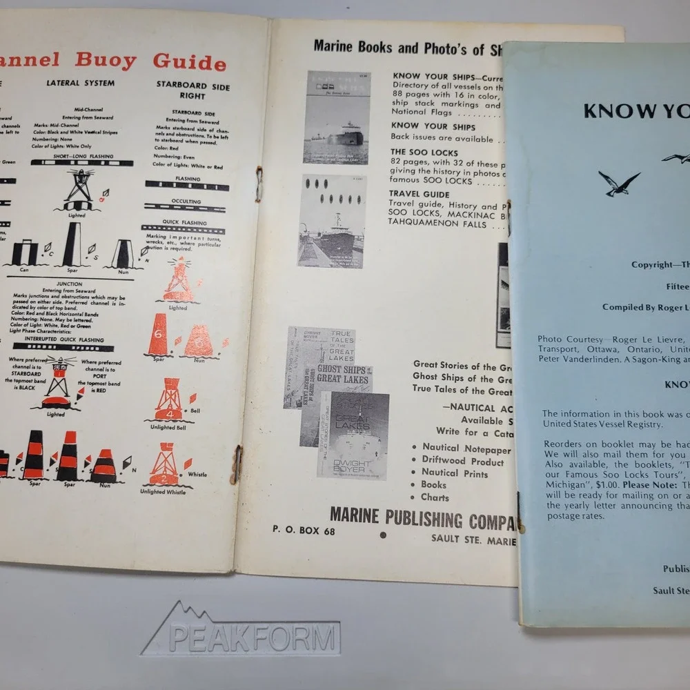 Know Your Ships 1973 Seaway Issue 15th Edition Great Lakes Vessels